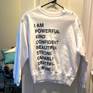 Used White Anine Bing Sweatshirt